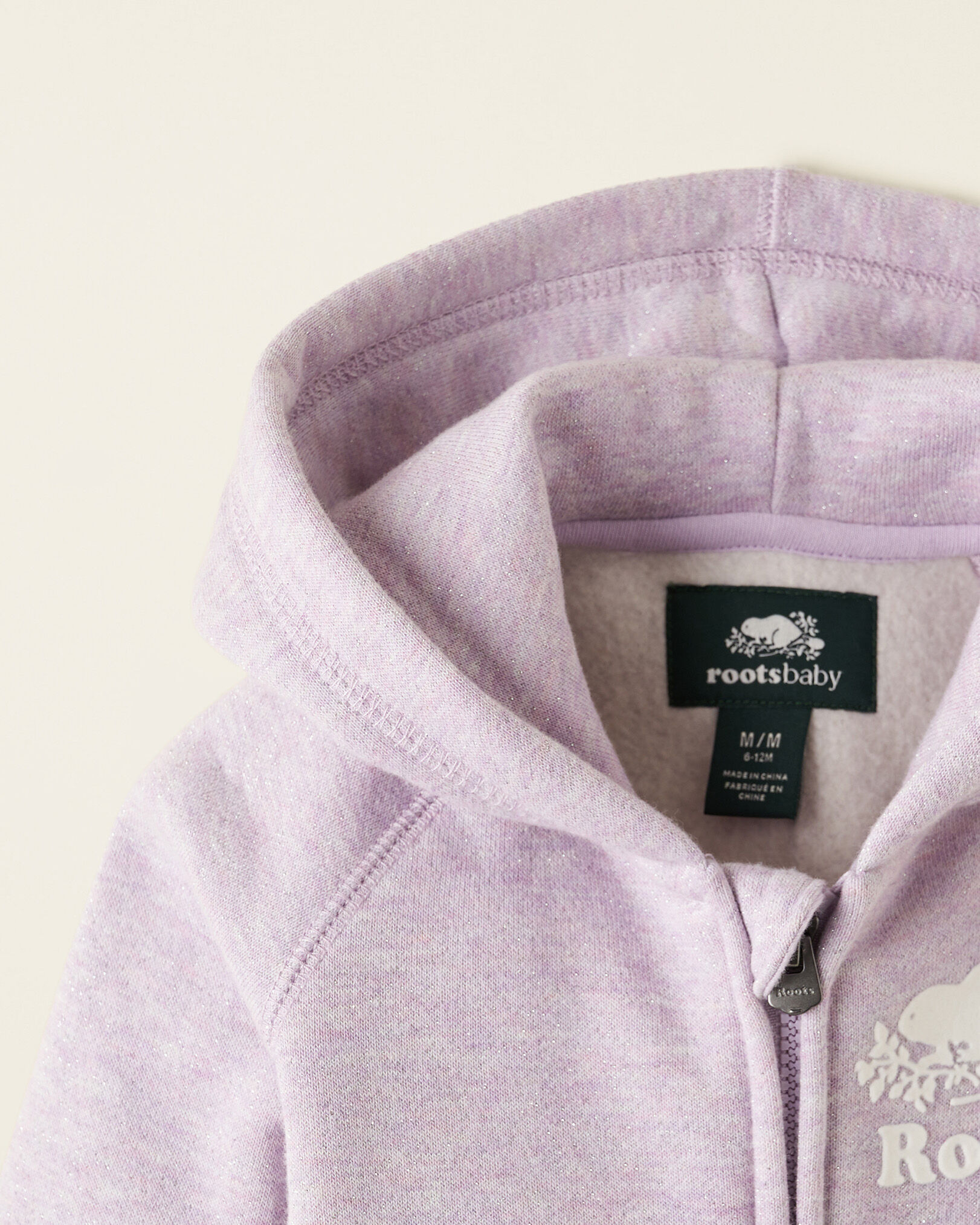Baby Original Sparkle Zip Hoodie Sweatshirts and Hoodies Roots