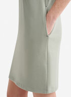 Robe &agrave; manches courtes et demi-glissi&egrave;re en jersey bouclette Cooper