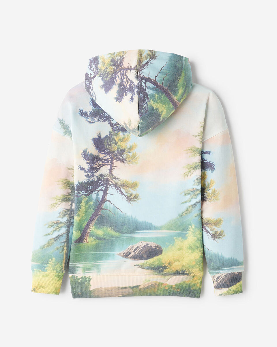 Chandail à capuchon Paysage Beaver Canoe pour enfants