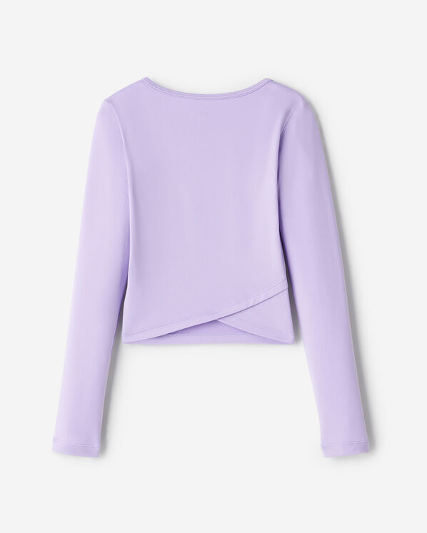 T-shirt sport &agrave; ourlet tulipe ajust&eacute; pour filles