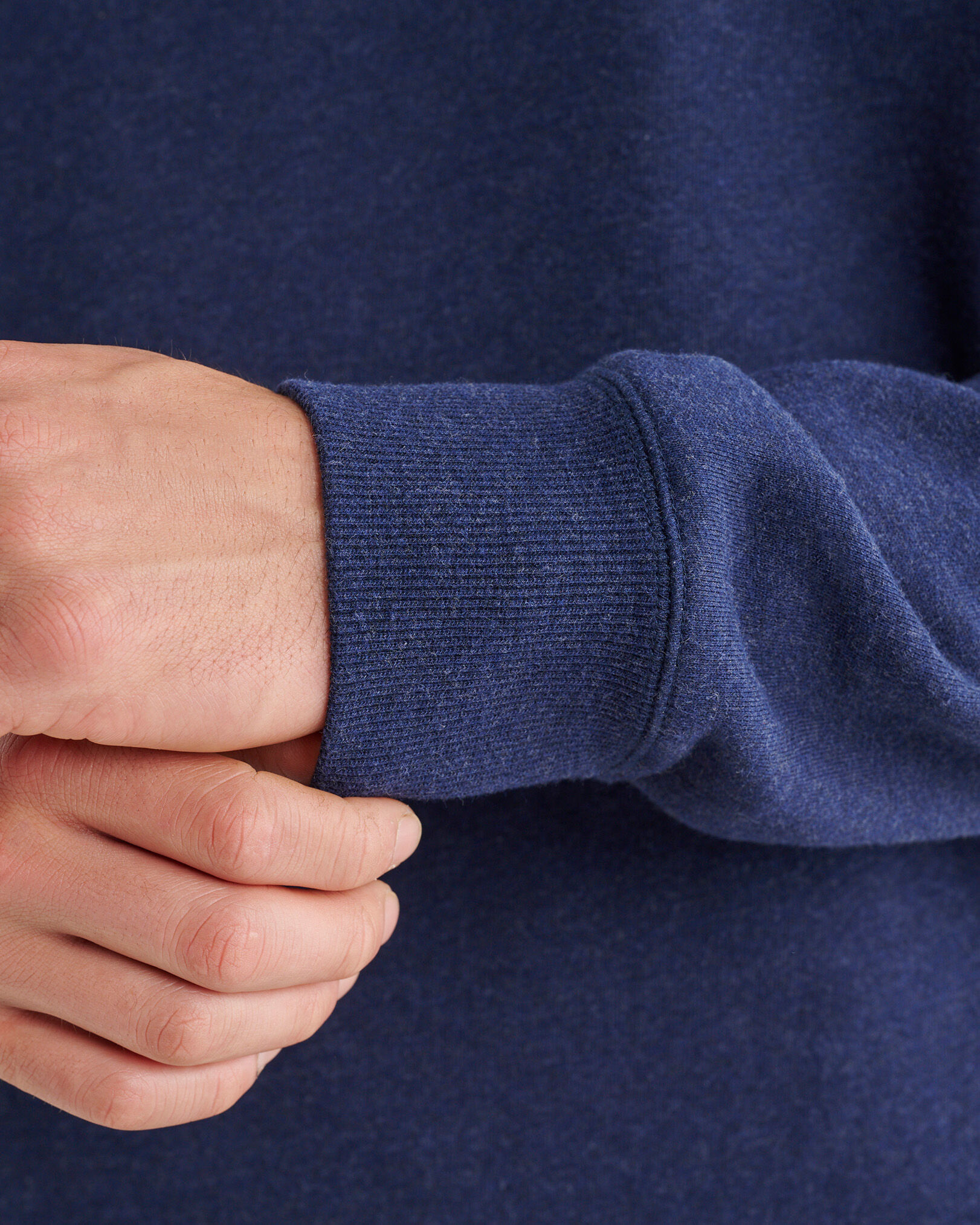 Chandail à glissière un quart original en coton bio