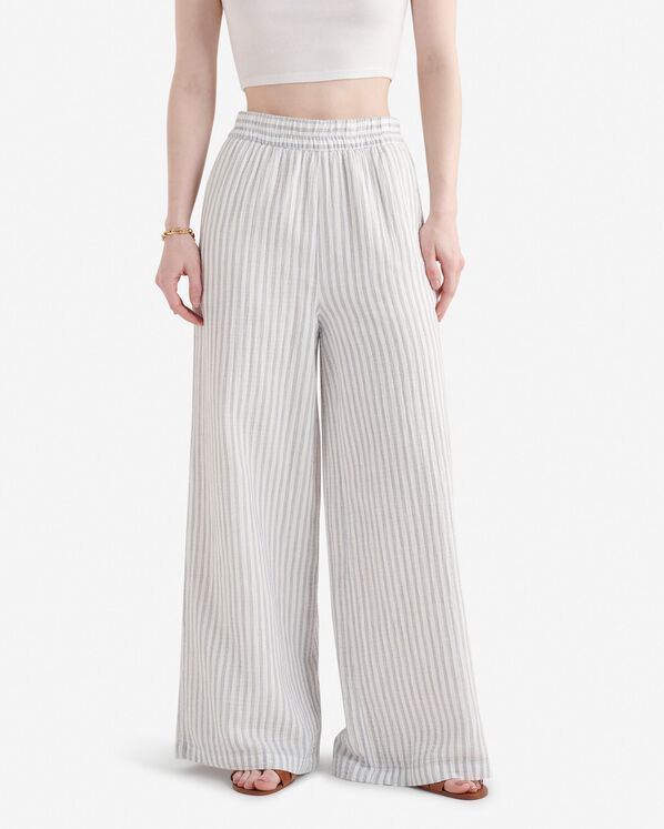 Isla Cotton Gauze Print Wide Leg Pant