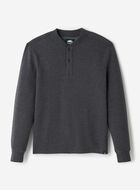 Chandail henley à col boutonné en tricot double Thompson