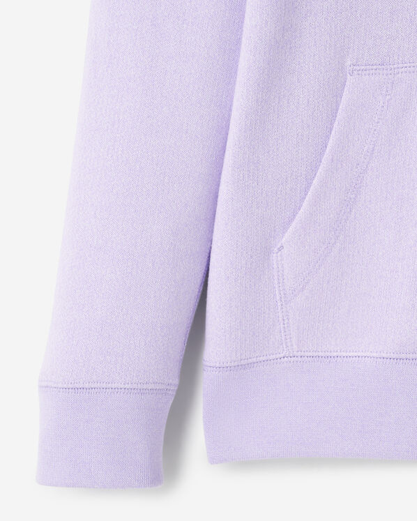 Chandail kangourou original &agrave; capuchon en jersey bouclette en coton bio pour enfants