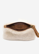 Shearling Medium Zip Pouch