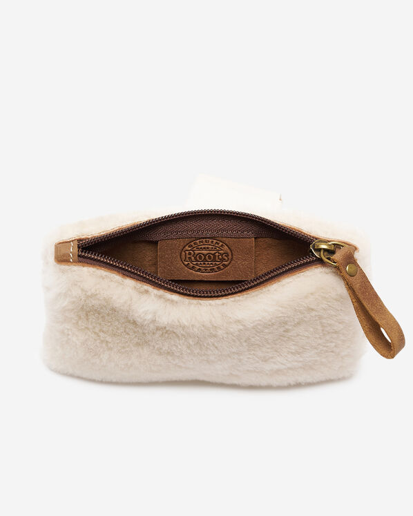 Shearling Medium Zip Pouch