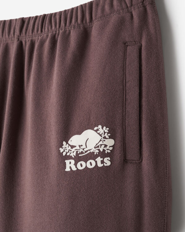 Pantalon en molleton à ourlet simple en coton bio