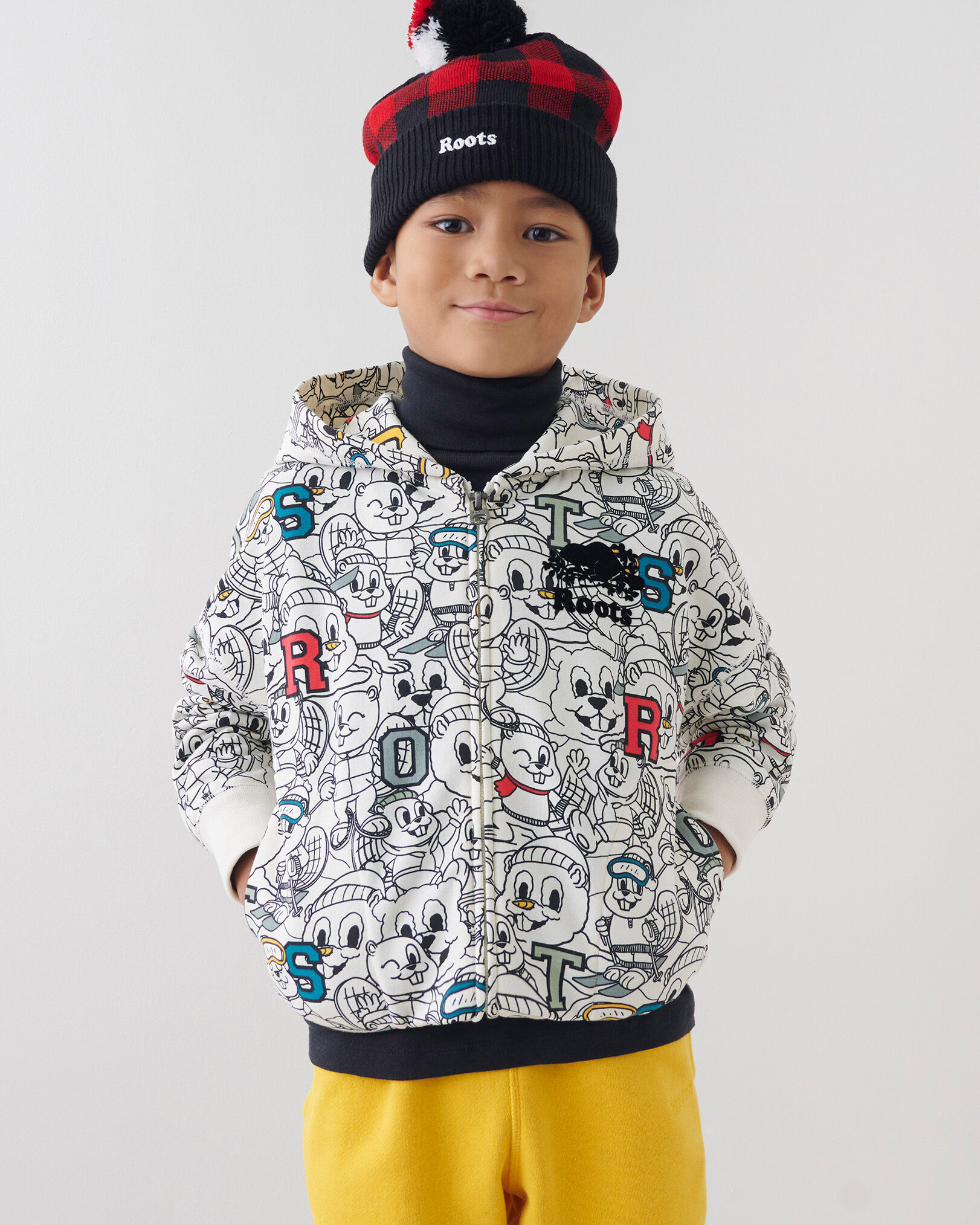 Kids Where s Buddy Full Zip Hoodie Sweatshirts and Hoodies Roots