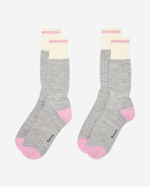 2 paires de chaussettes Cabane Pop Roots pour adultes