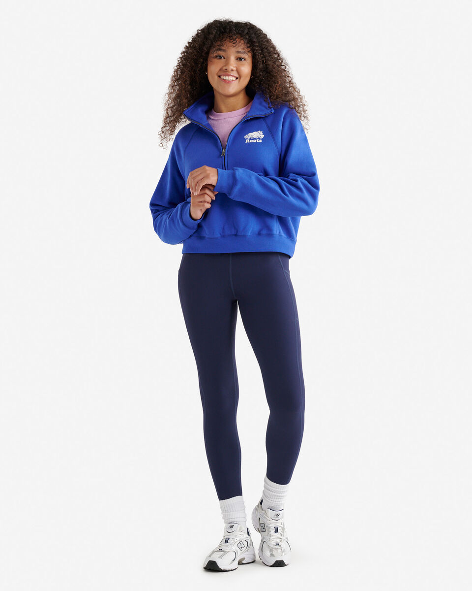 Chandail à demi-glissière en coton bio Cooper 