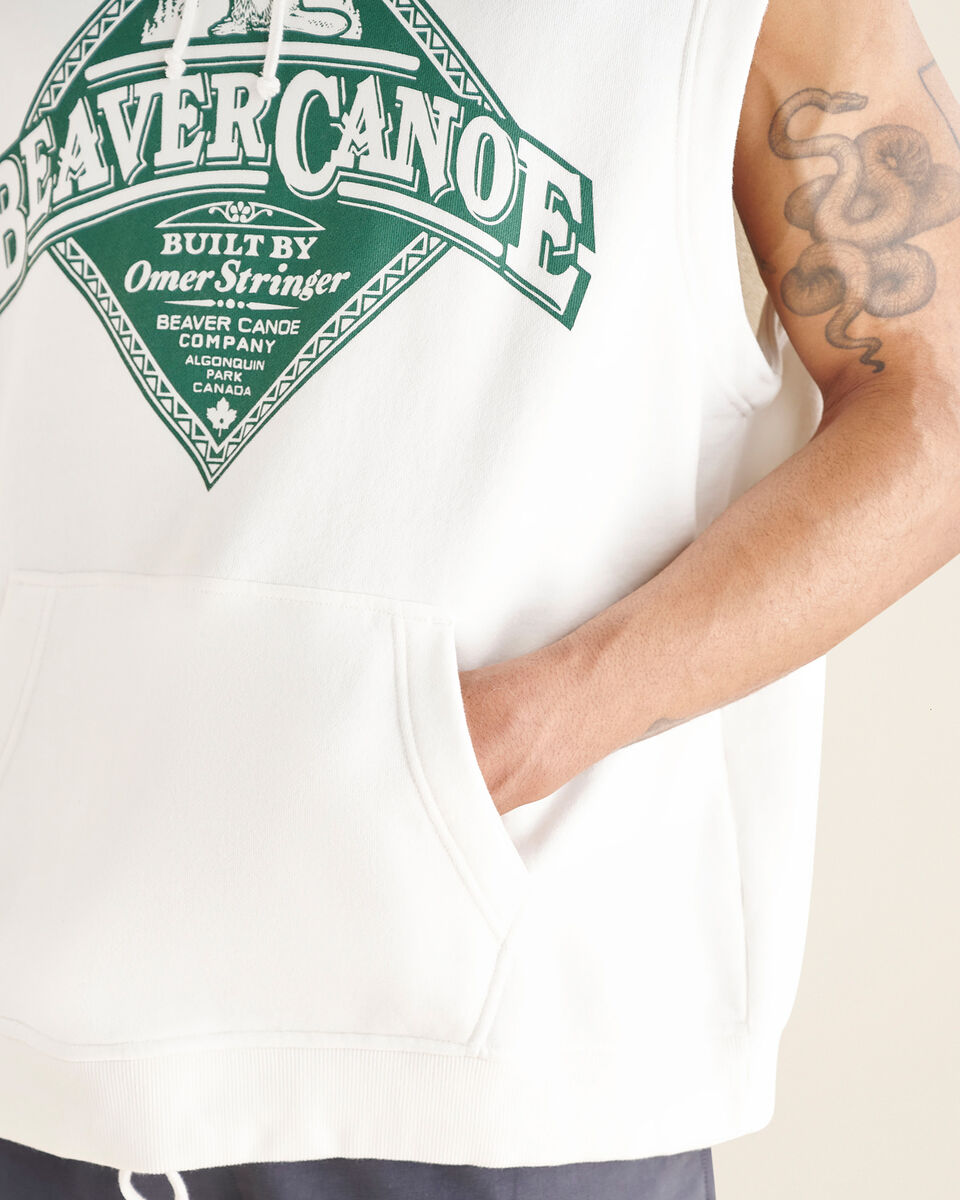 Beaver Canoe Sleeveless Hoodie Gender Free