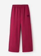 Pantalon molletonn&eacute; en coton biologique &agrave; jambe large Cooper 