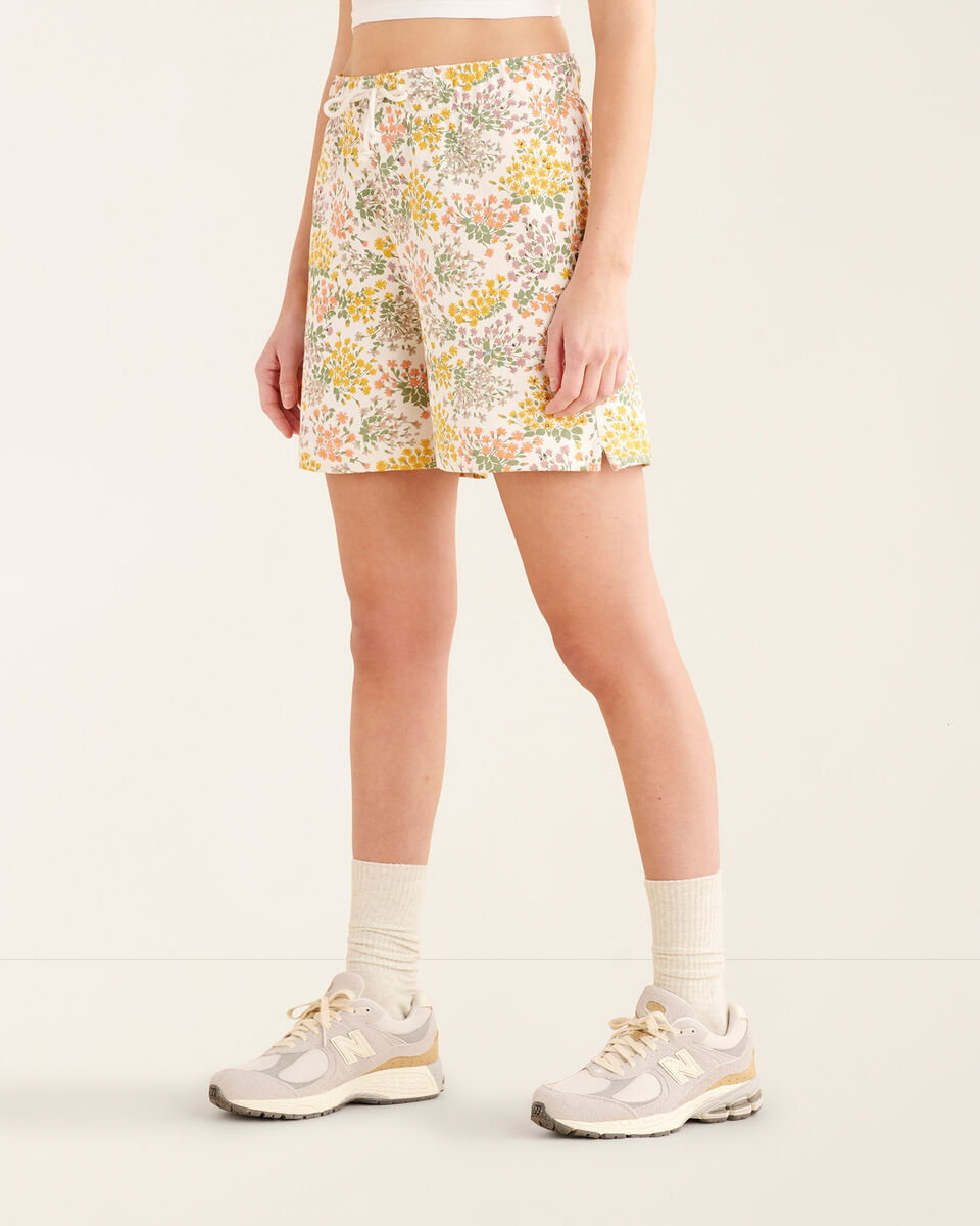 Floral Relaxed Sweatshort 6 Inch