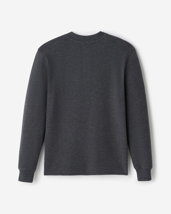 Chandail henley à col boutonné en tricot double Thompson Chandail henley à col boutonné en tricot double Thompson