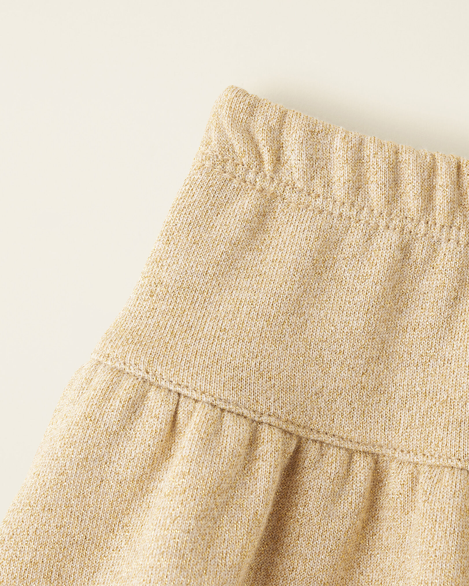 Toddler Girls Gold Sparkle Skirt