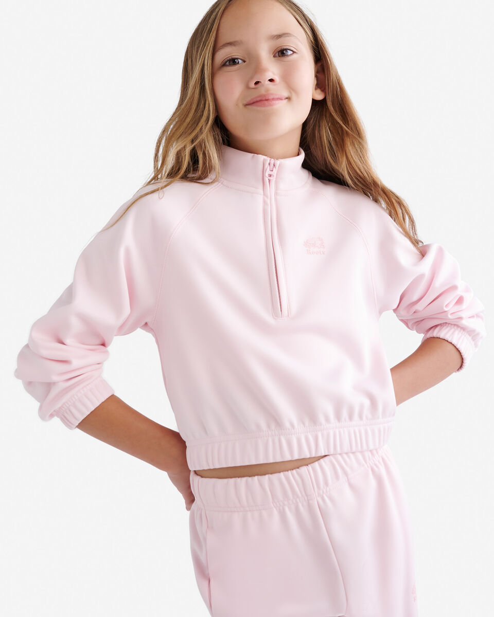 Girls Active Half Zip Top