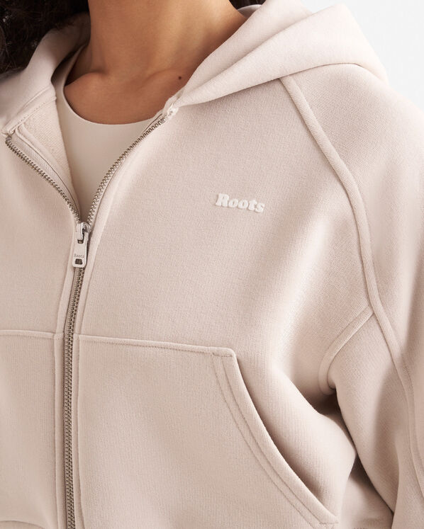 Summer Cloud Cropped Full Zip Hoodie