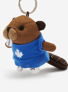Figure Skating Beaver Keychain