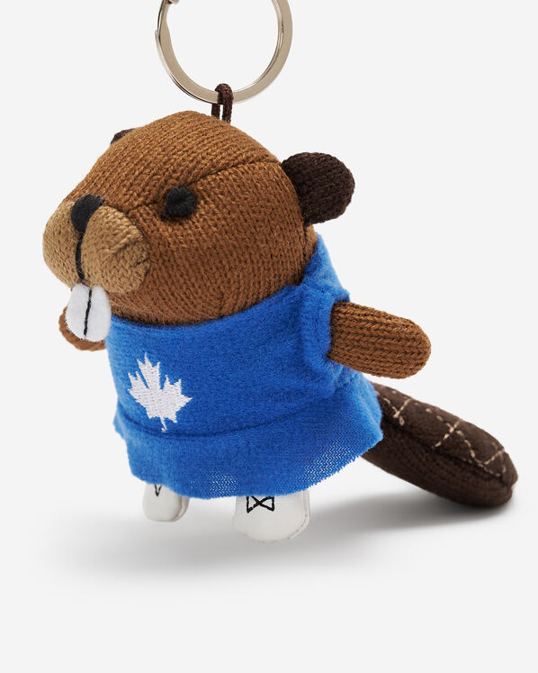 Figure Skating Beaver Keychain