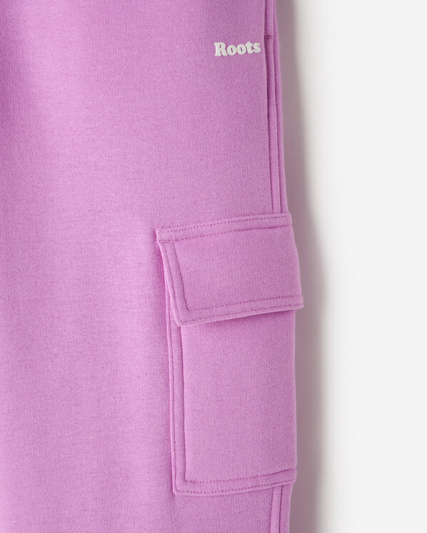 Pantalon cargo d&eacute;contract&eacute; en molleton Nuage pour enfants