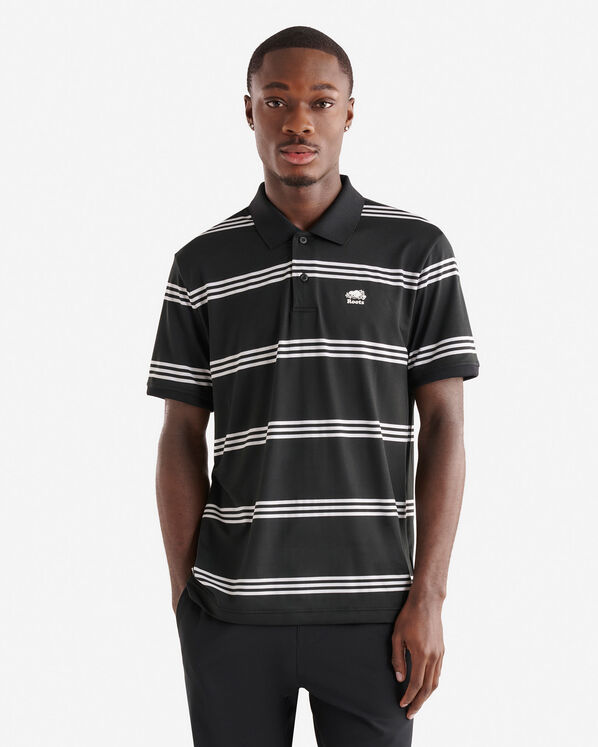 Renew Knit Striped Polo