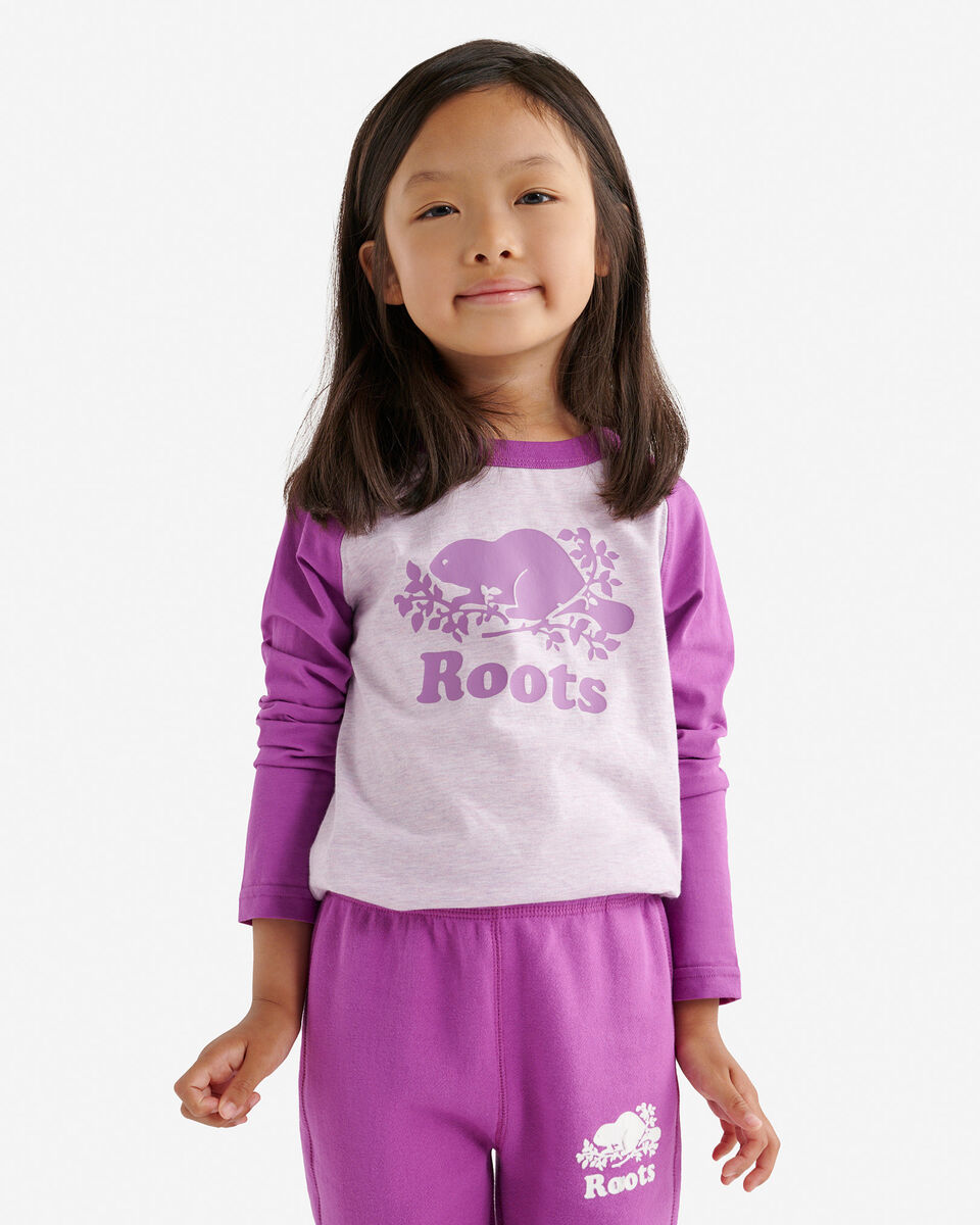 T-shirt style baseball Cooper en coton bio pour tout-petits