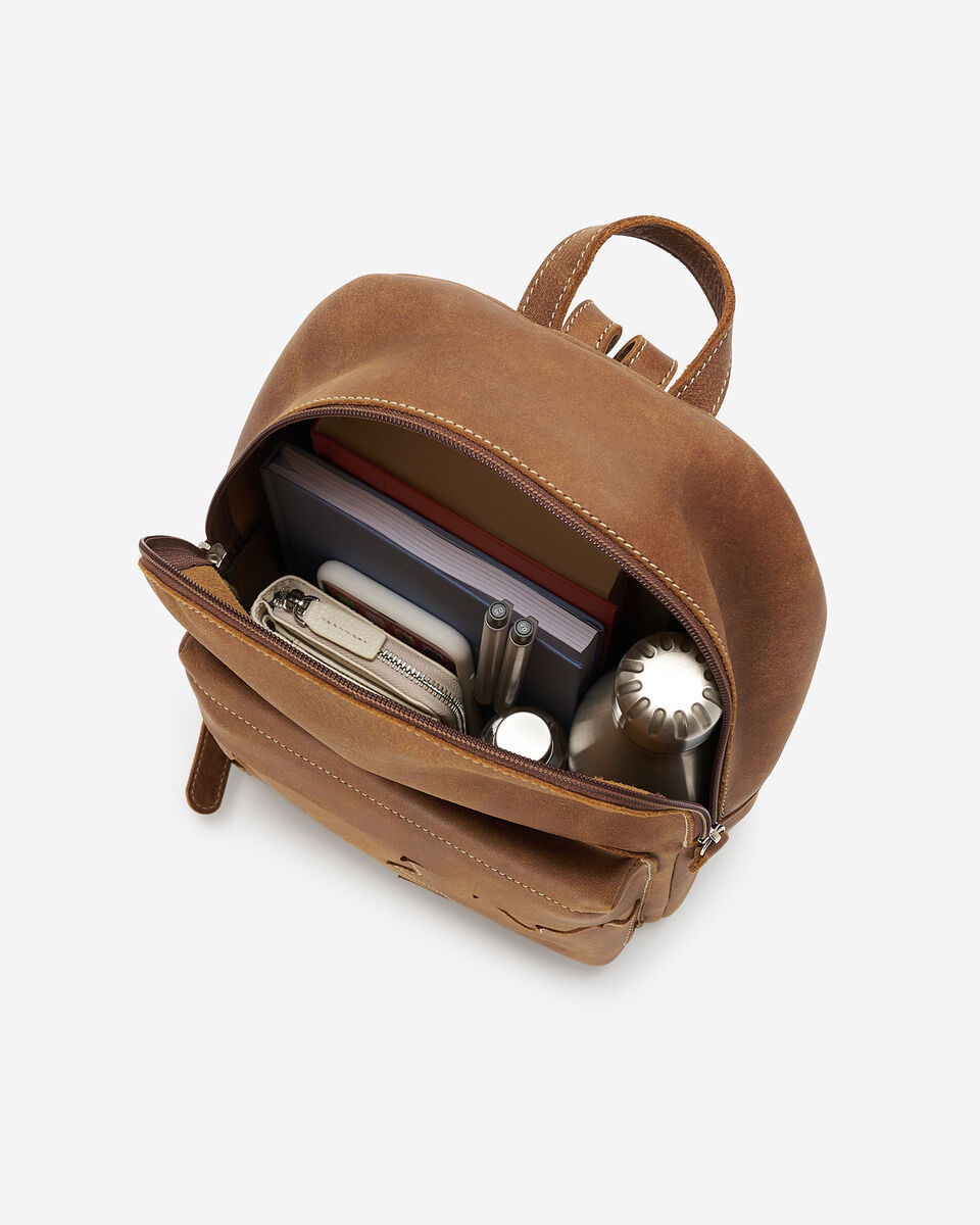 Sac à dos Feuille d’érable en cuir Tribe