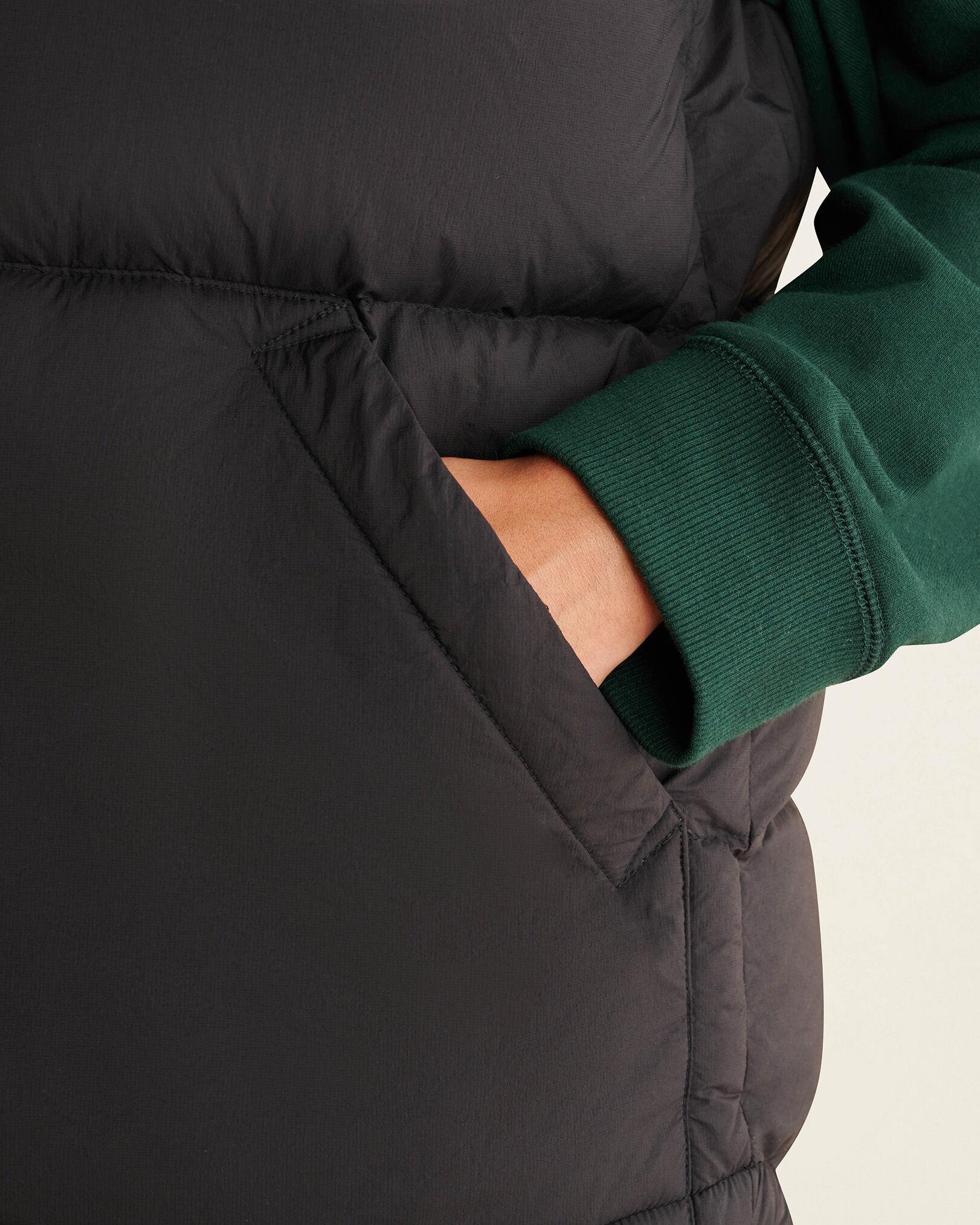 Down vest under blazer hotsell