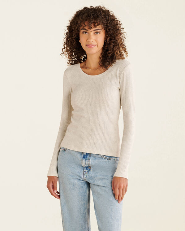 Emilie Pointelle Long Sleeve Top