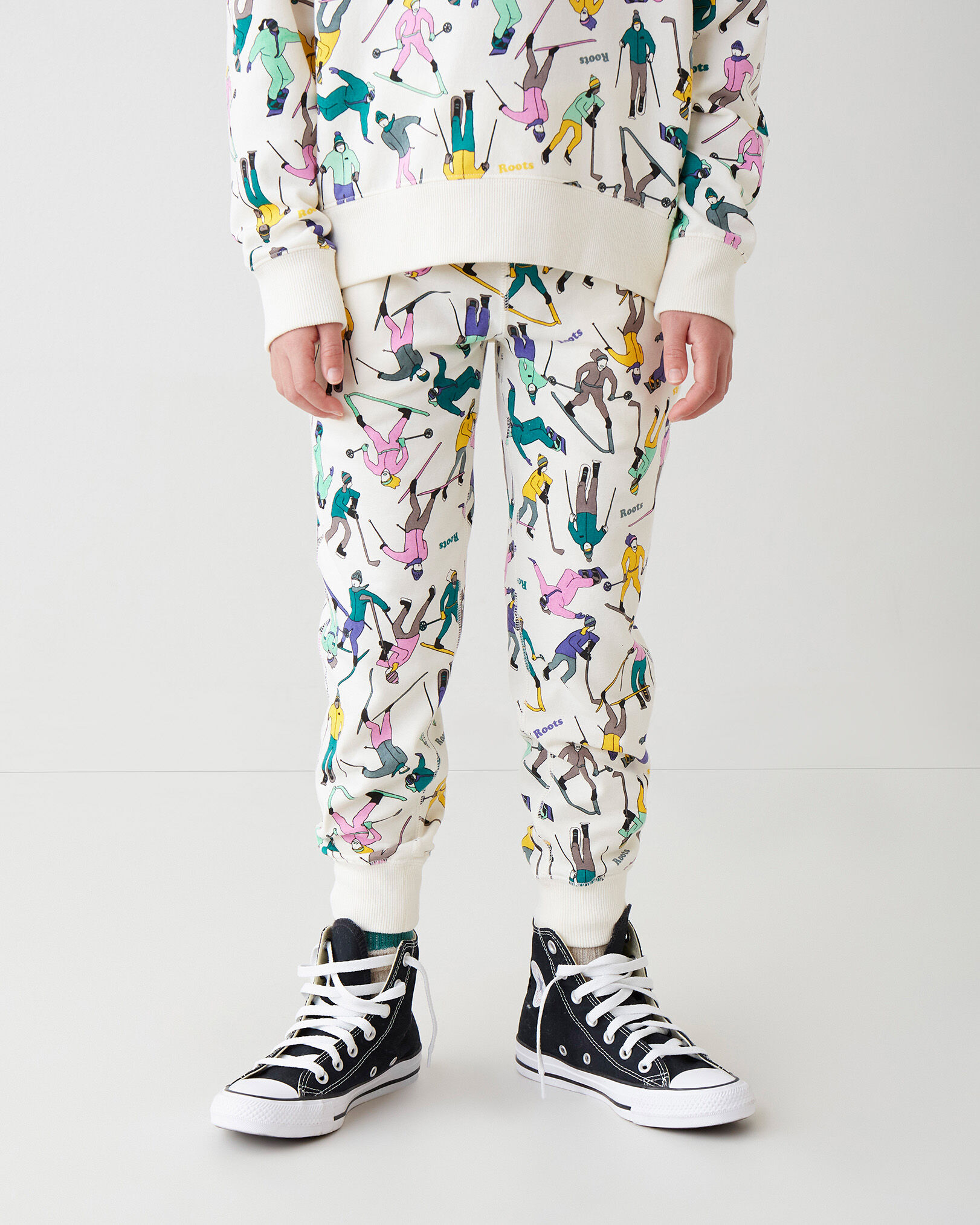 Girls Cozy Slim Winter Sweatpant Sweatpants Roots
