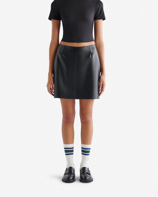 Short Leather Skirt