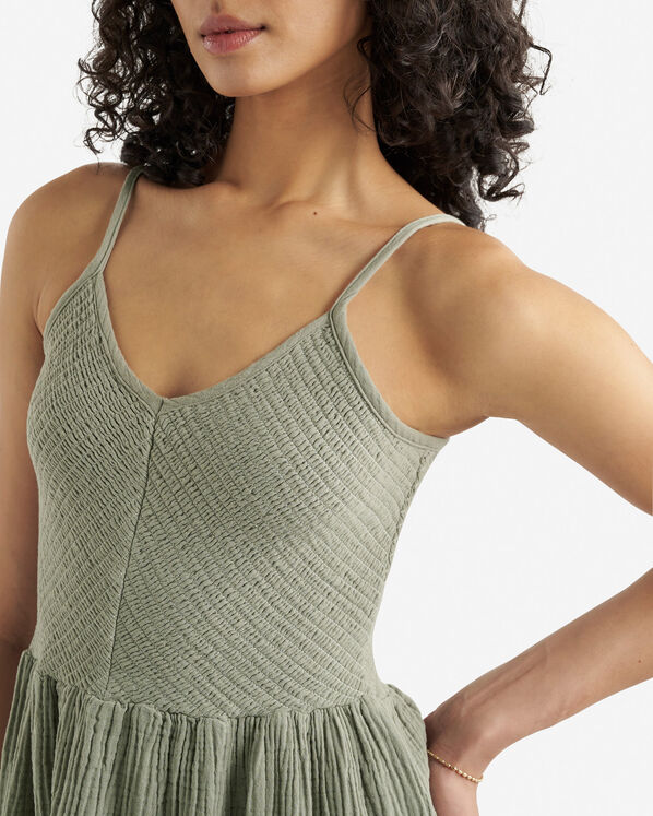 Isla Cotton Gauze Smocked Dress