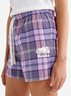 Womens Plaid Pajama Short