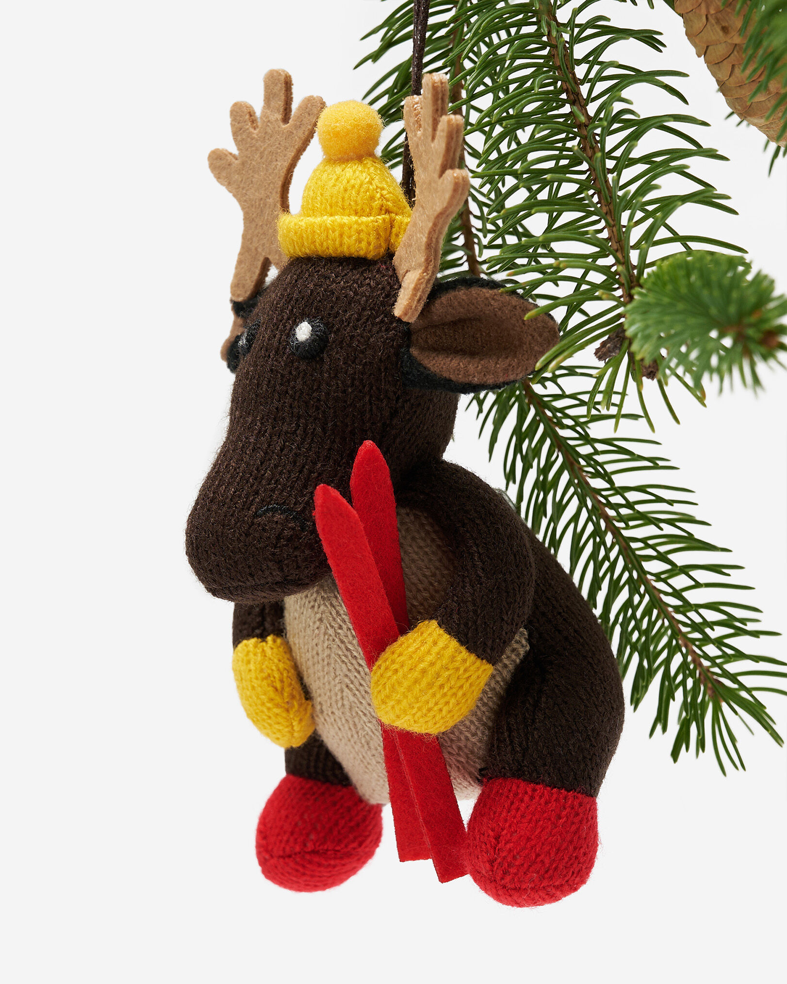 Skiing Moose Ornament