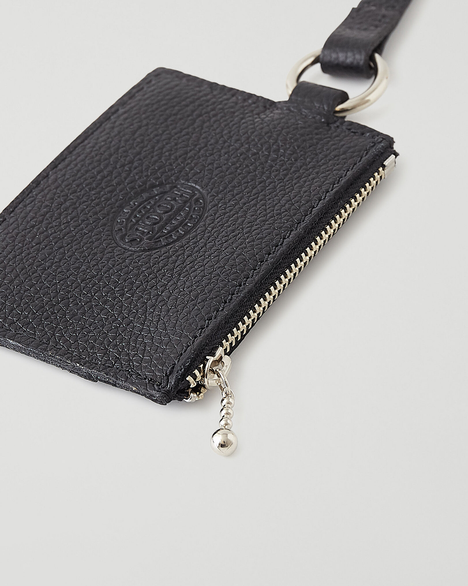 Small zipper sales pouch with clip