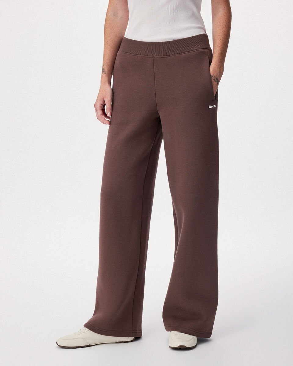Pantalon en molleton Nuage &agrave; jambe droite