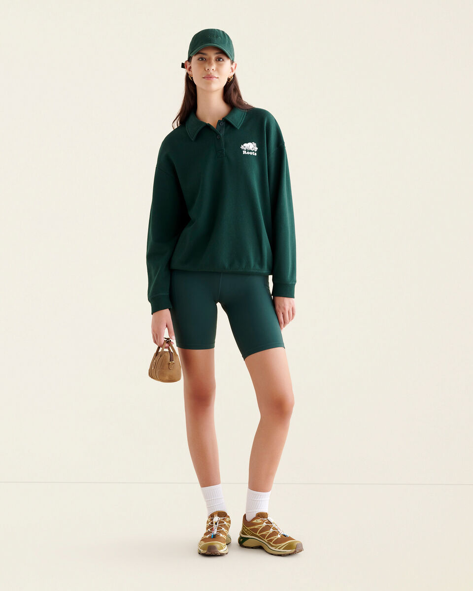 Organic Cooper Relaxed Polo Sweatshirt