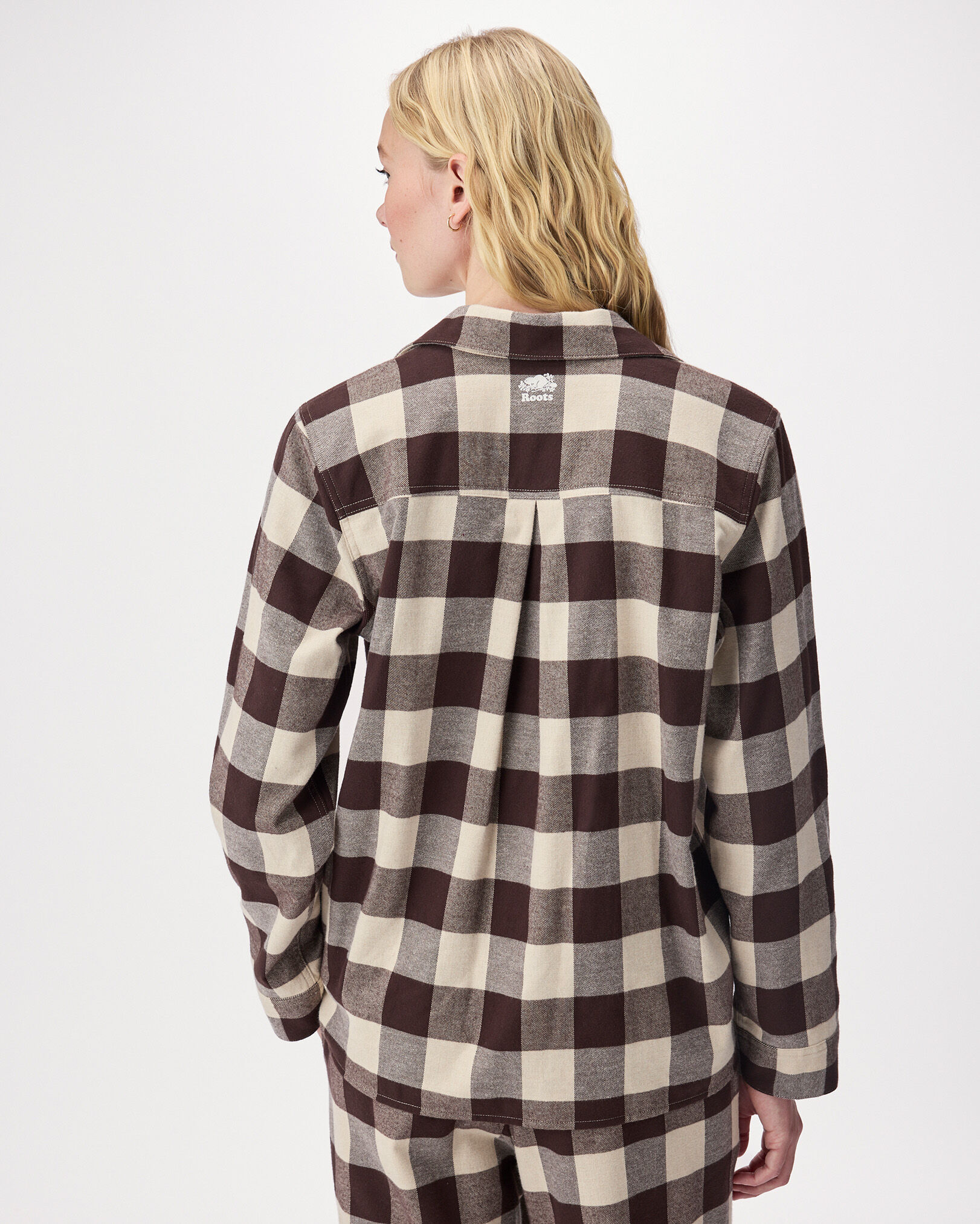 Womens Plaid Pajama Shirt