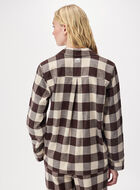 Chemise de pyjama &agrave; carreaux pour femme