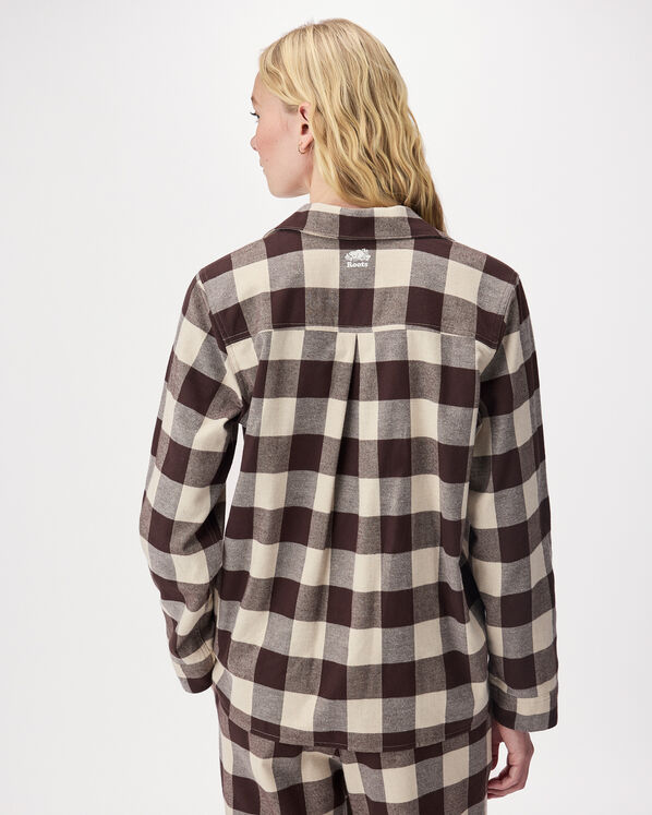 Womens Plaid Pajama Shirt