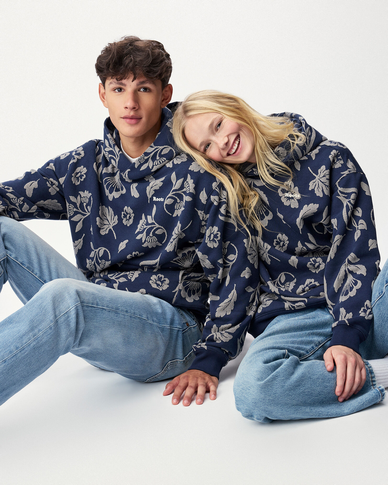 Men's Blue Sweatshirts & Hoodies - Roots