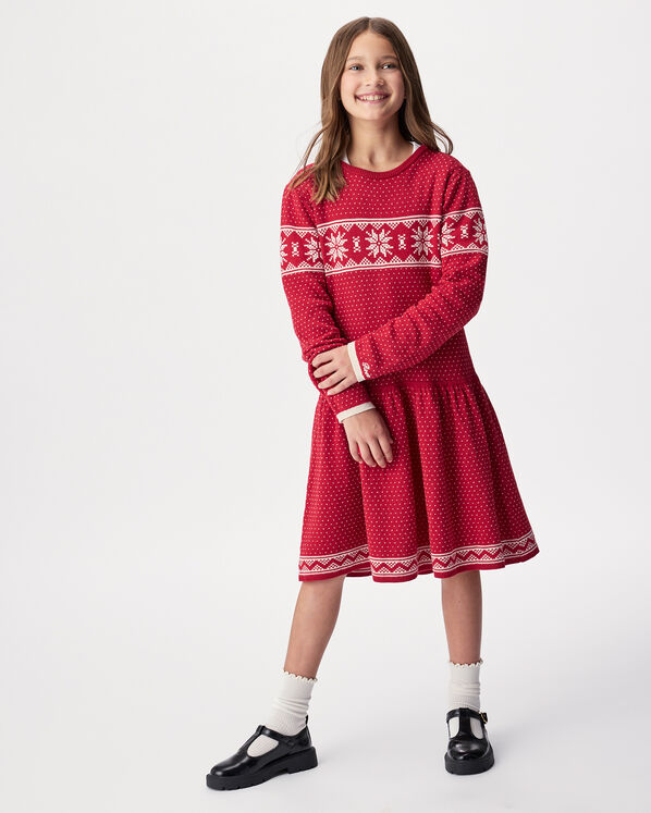 Girls Cabin Fair Isle Sweater Dress
