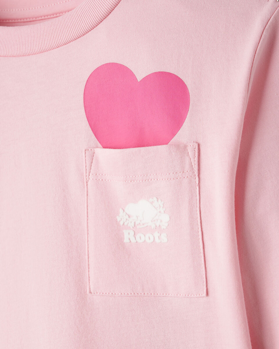 T-shirt &agrave; poche en forme de c&oelig;ur pour tout-petits