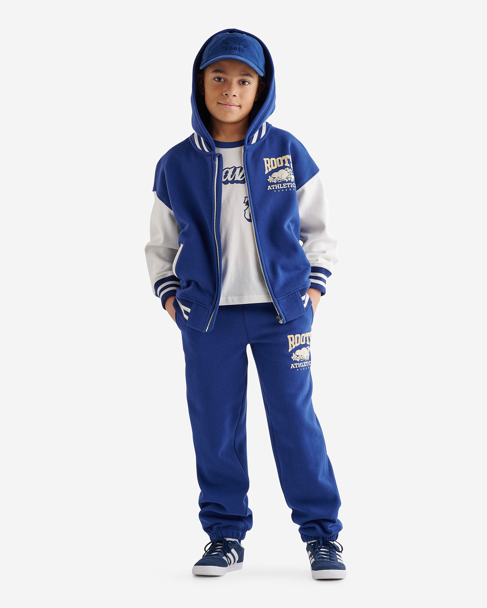 Roots blue tracksuit shop
