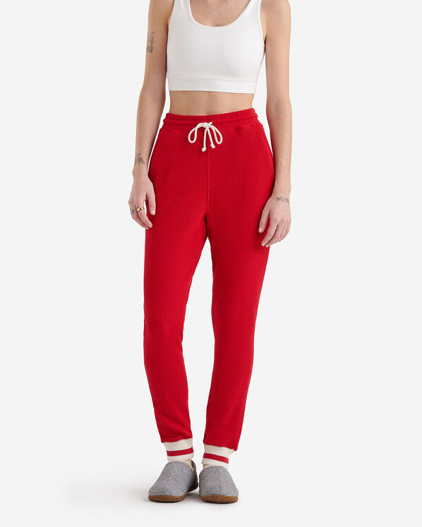 Pantalon en molleton gaufré ajusté Cabane