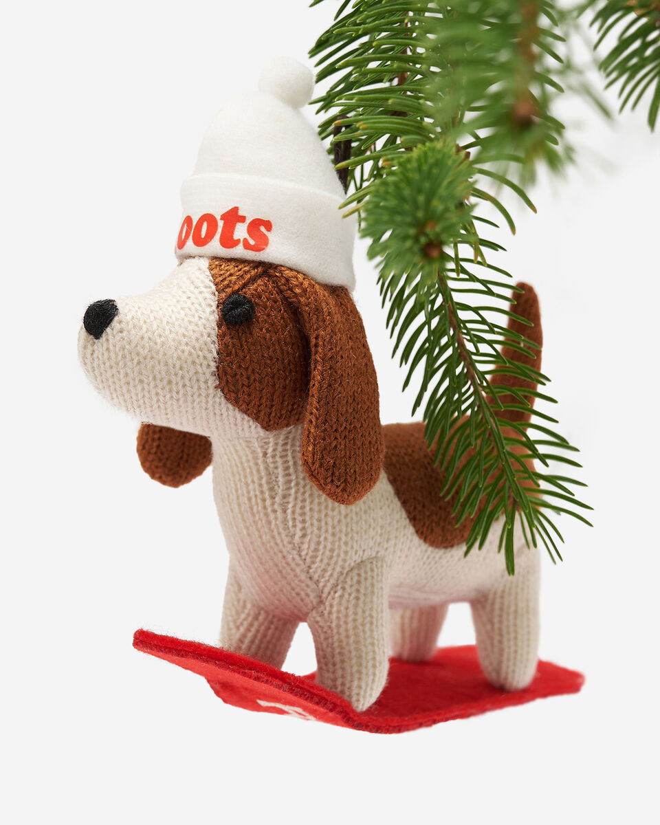 Snowboard Beagle Ornament