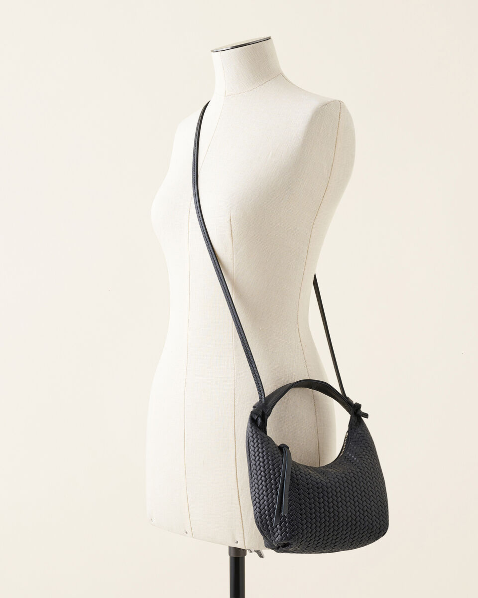 Mini sac Lola en cuir tressé