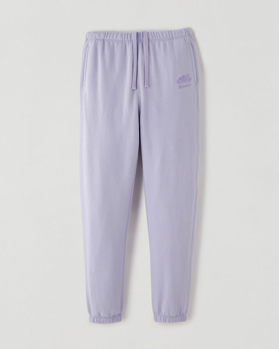 Pantalon en molleton de coton bio à taille haute Cooper
