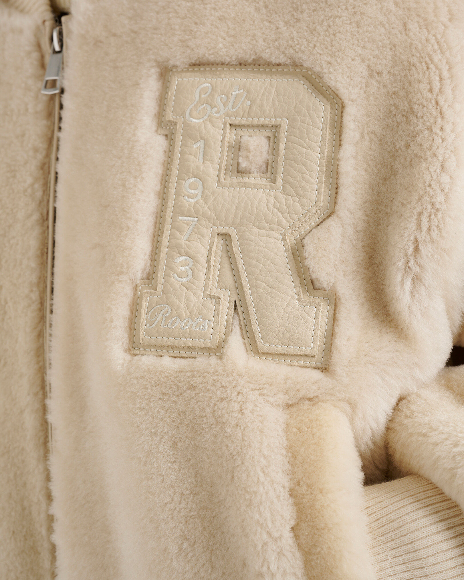 Shearling Fur Out Varsity Jacket