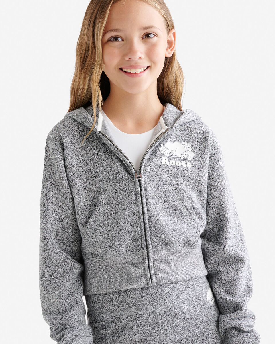 Girls Organic Cooper Shrunken Zip Hoodie